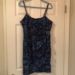 Fabulous Lauren Conrad blue print dress 16